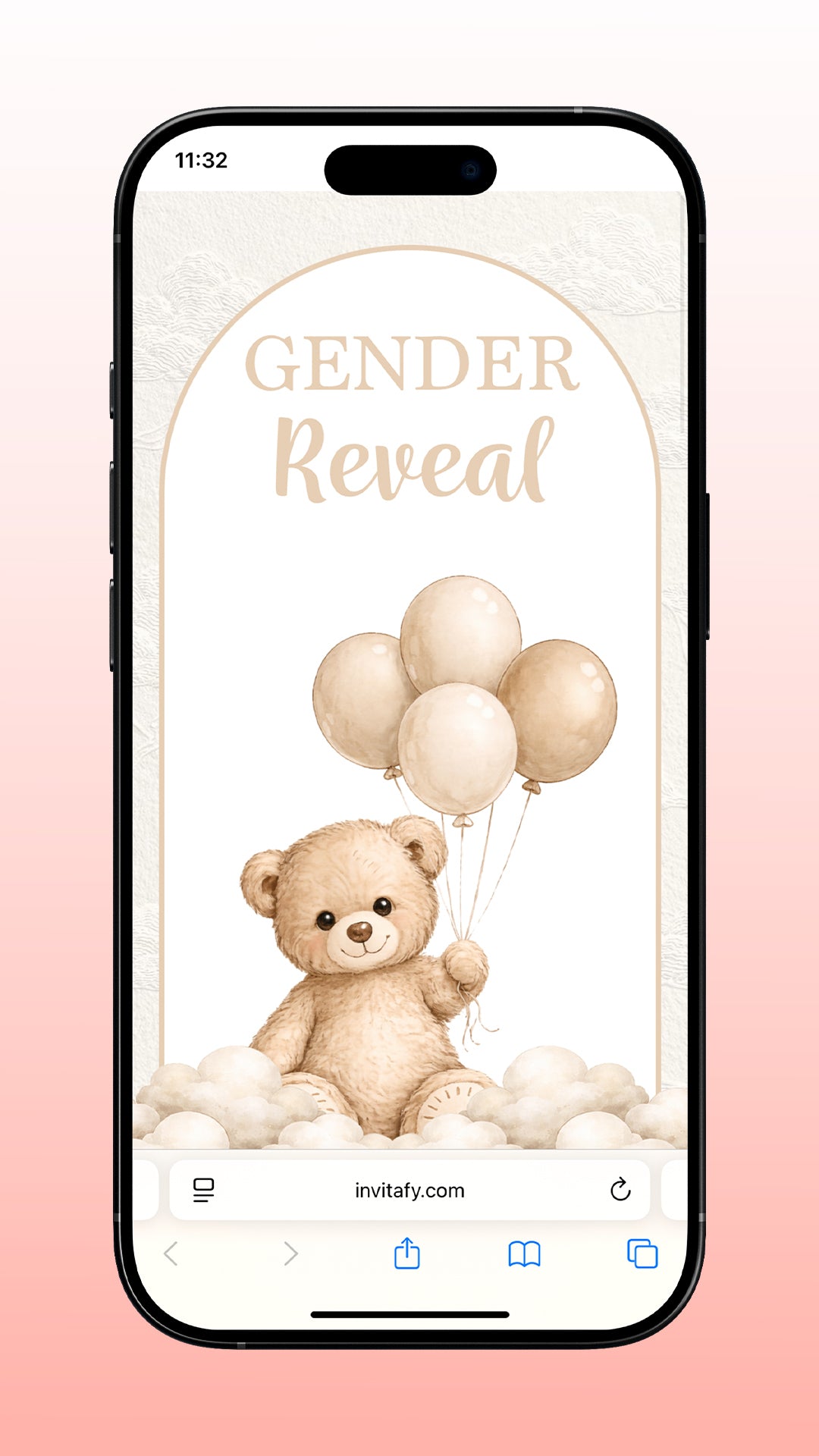 Invitacion de Gender Reveal