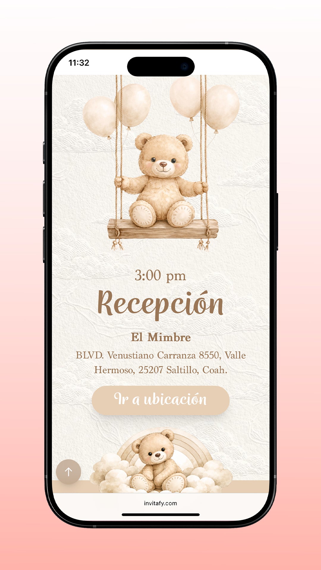 Invitacion de Gender Reveal