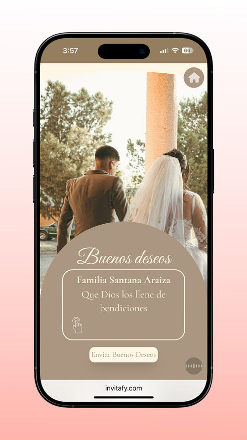 Invitacion Boda Premium Arcdeco + RSVP