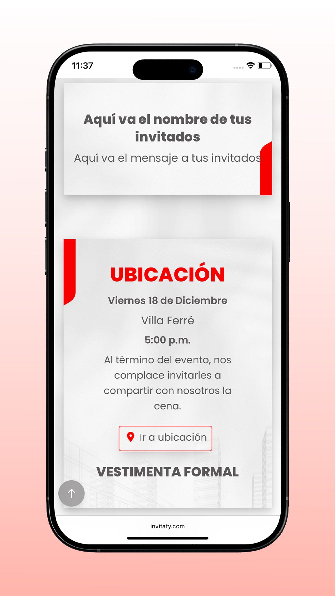 Invitacion Enterprise