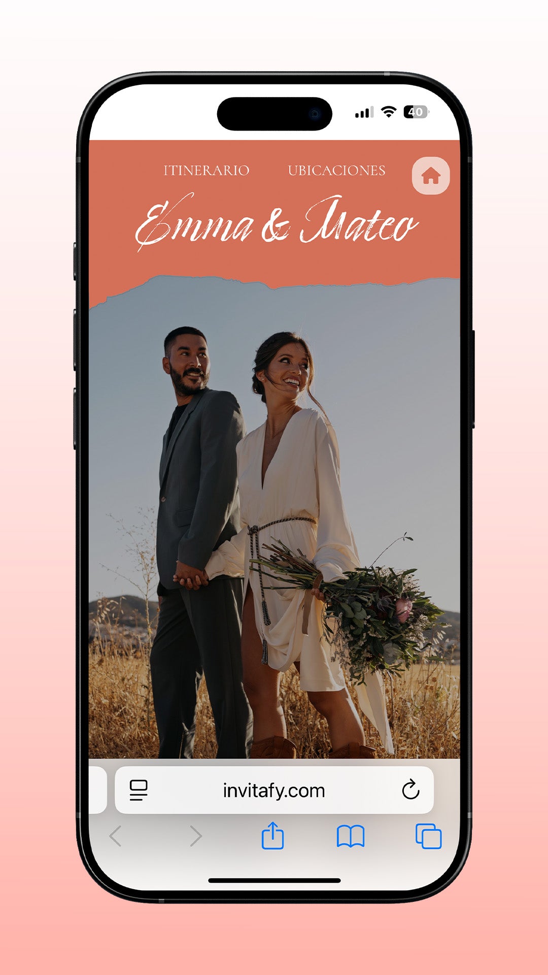 Invitación Boda Premium Rustic Love