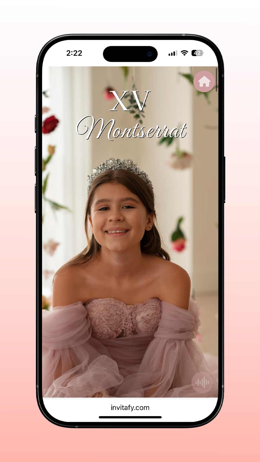 Minimalist Premium Quinceañera Invitation + RSVP