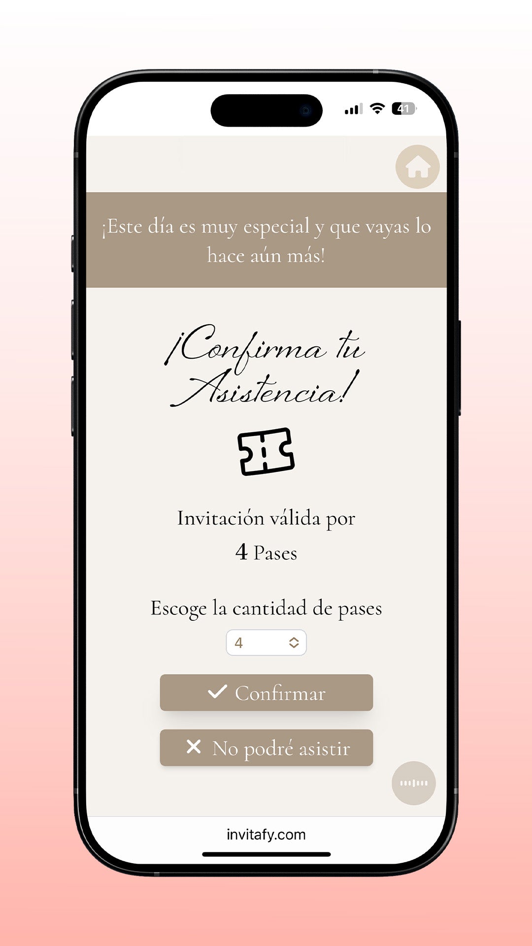 Invitación Boda Premium Minimalista