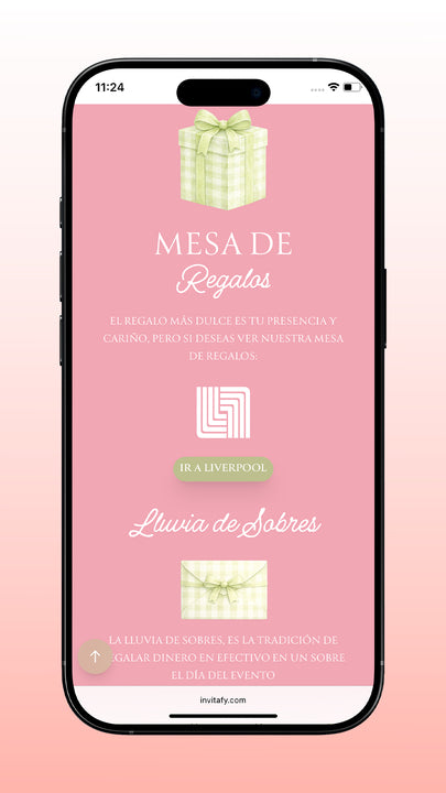 Invitacion de Baby shower Classic