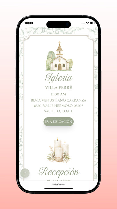 Invitación Bautizo Classic