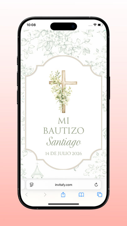 Invitación Bautizo Classic