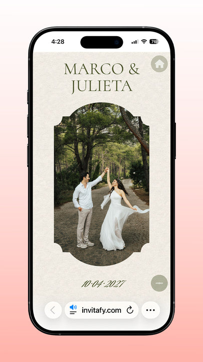 Invitación Boda Premium Signature + RSVP