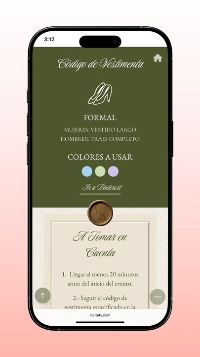Invitación Boda Premium Signature + RSVP